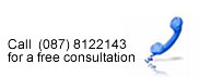 Call 087 8122143 for a free consultation.